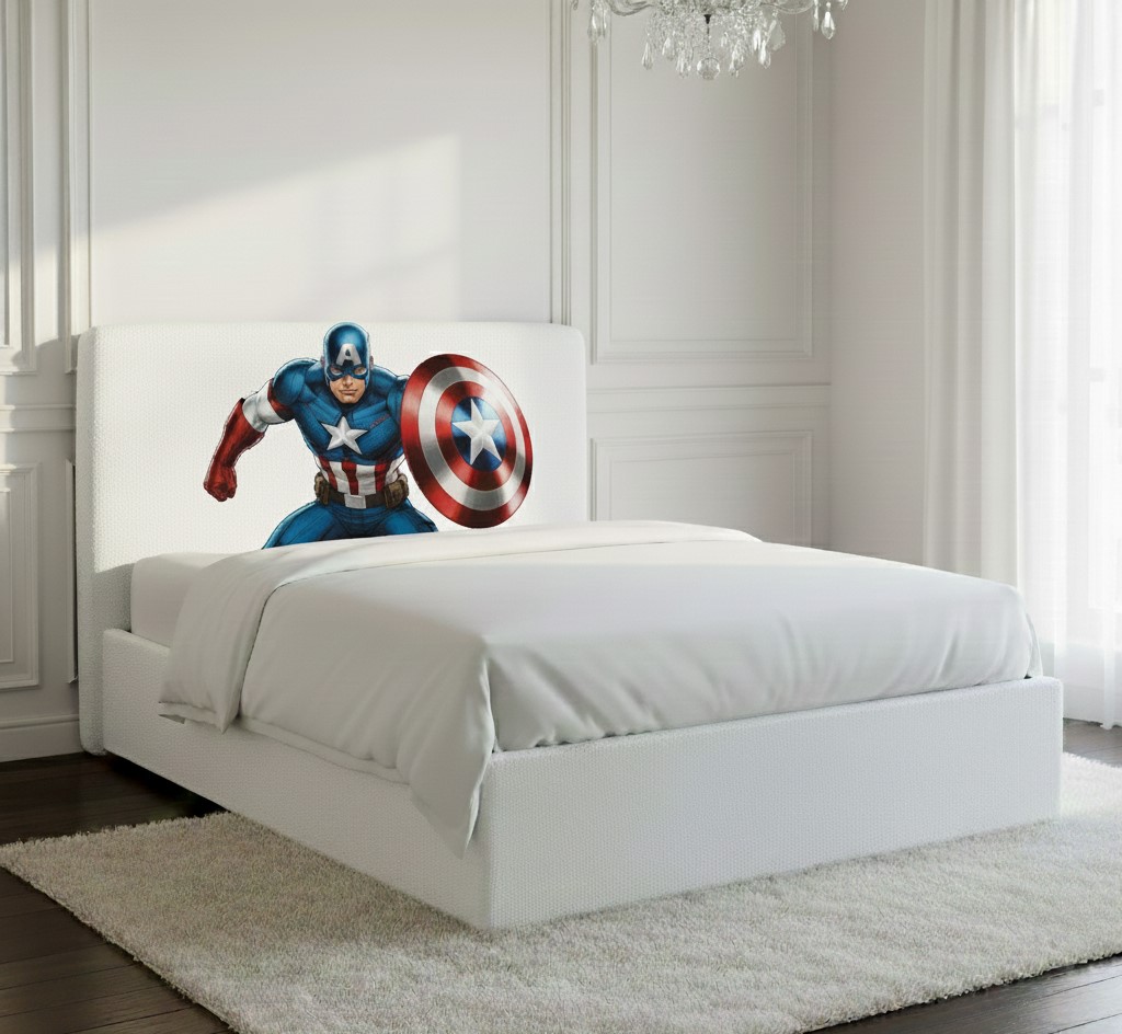 marvel captain Marvel Printed Headboard Beds for Kids - Image 1